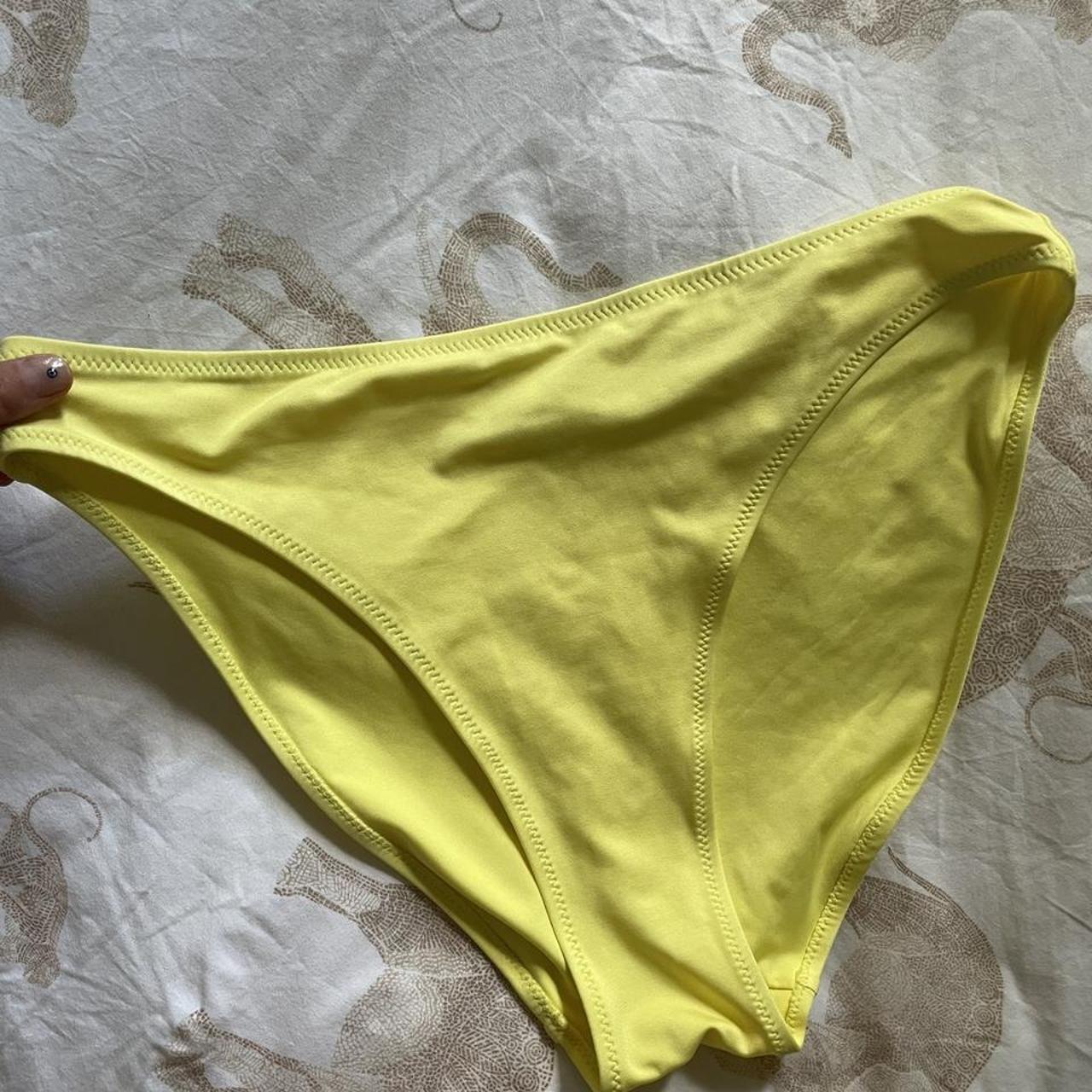 Weekday size M yellow bikini bottoms. Never worn. - Depop