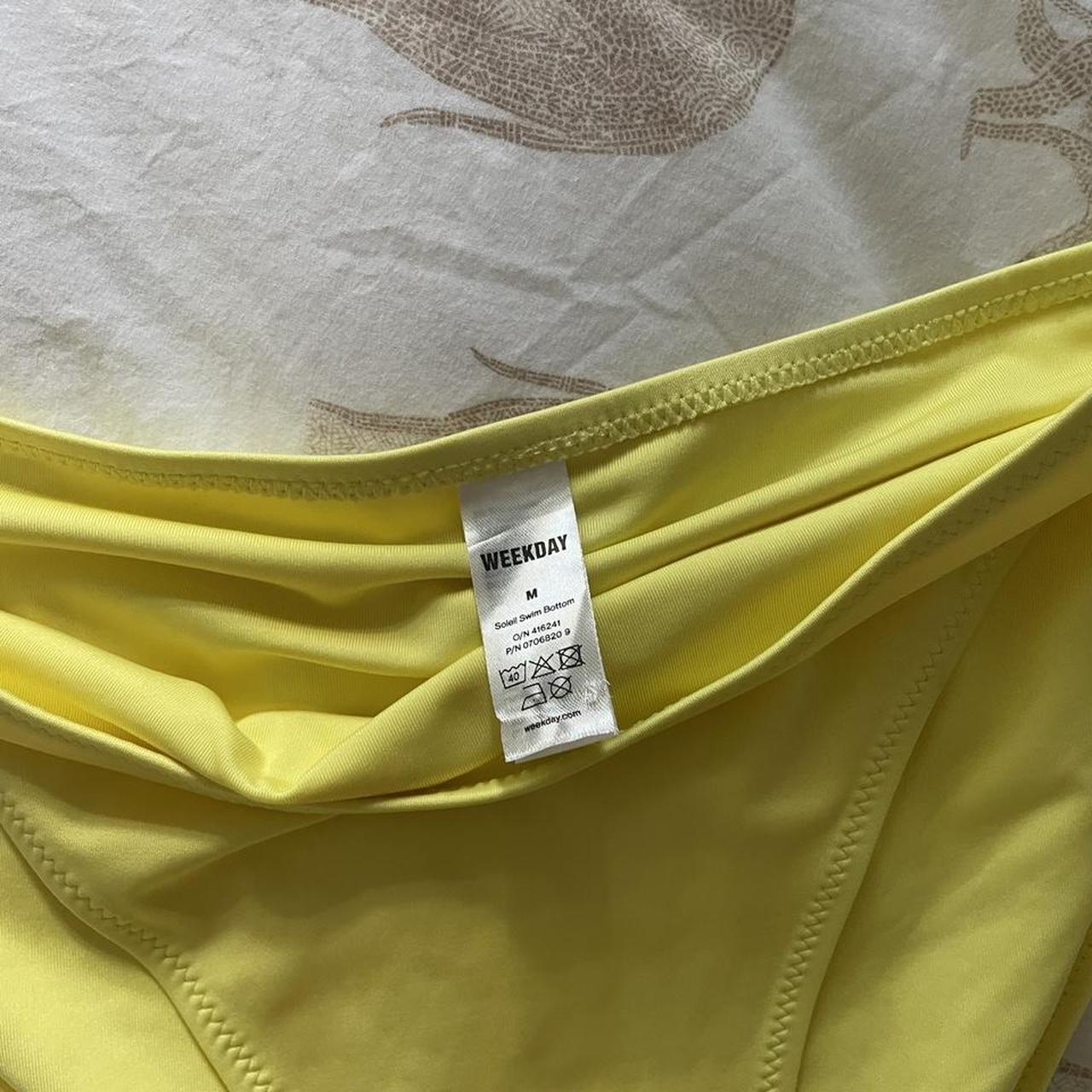 Weekday size M yellow bikini bottoms. Never worn. - Depop