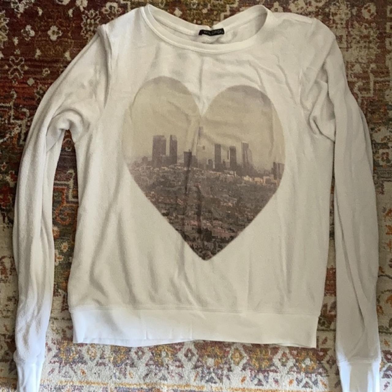 Wildfox hotsell heart sweatshirt