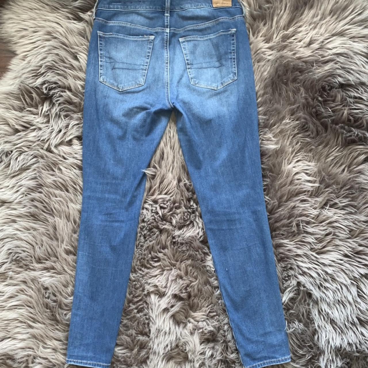 american eagle “dream jean” high-waisted ripped... - Depop