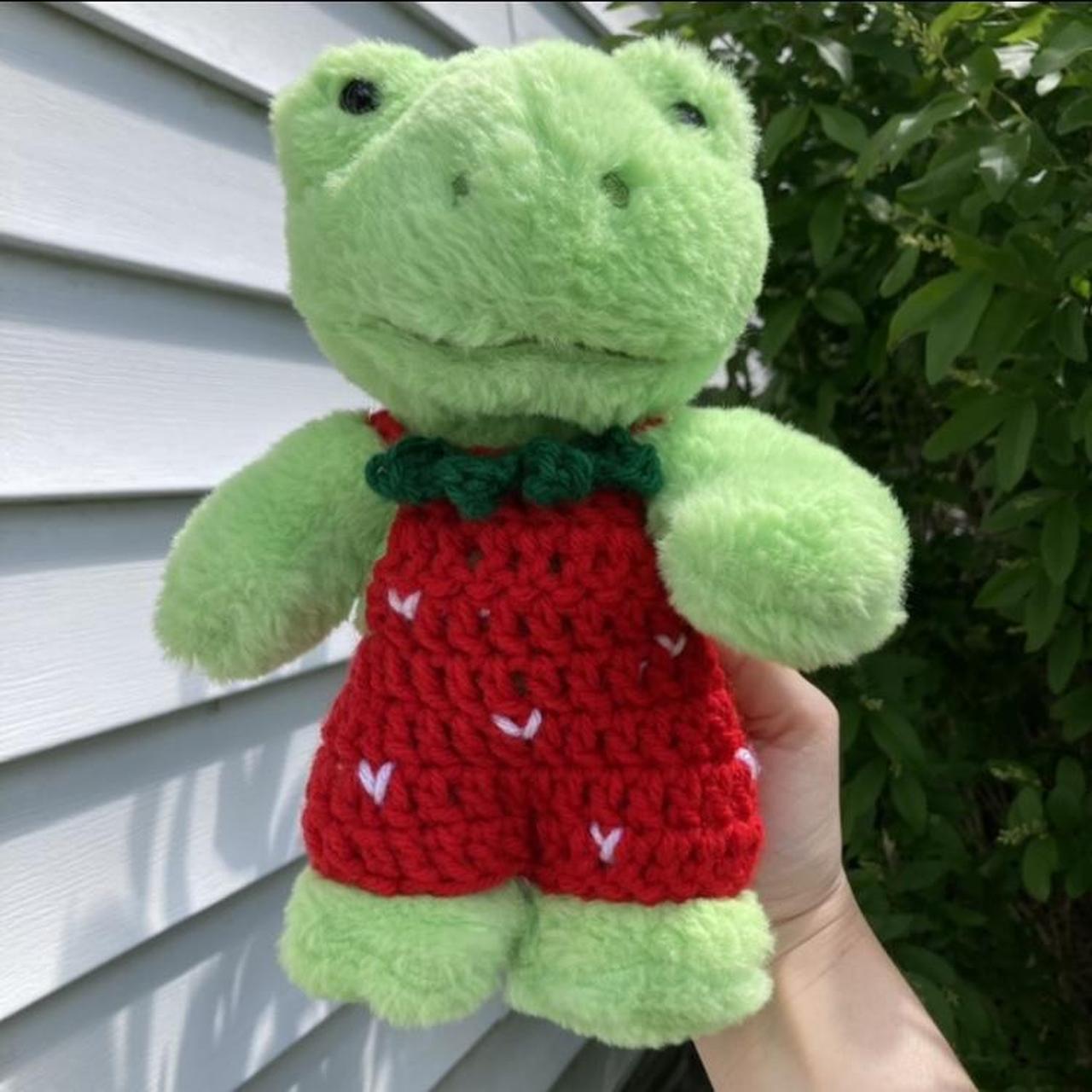 microwaveable frog teddy - Depop