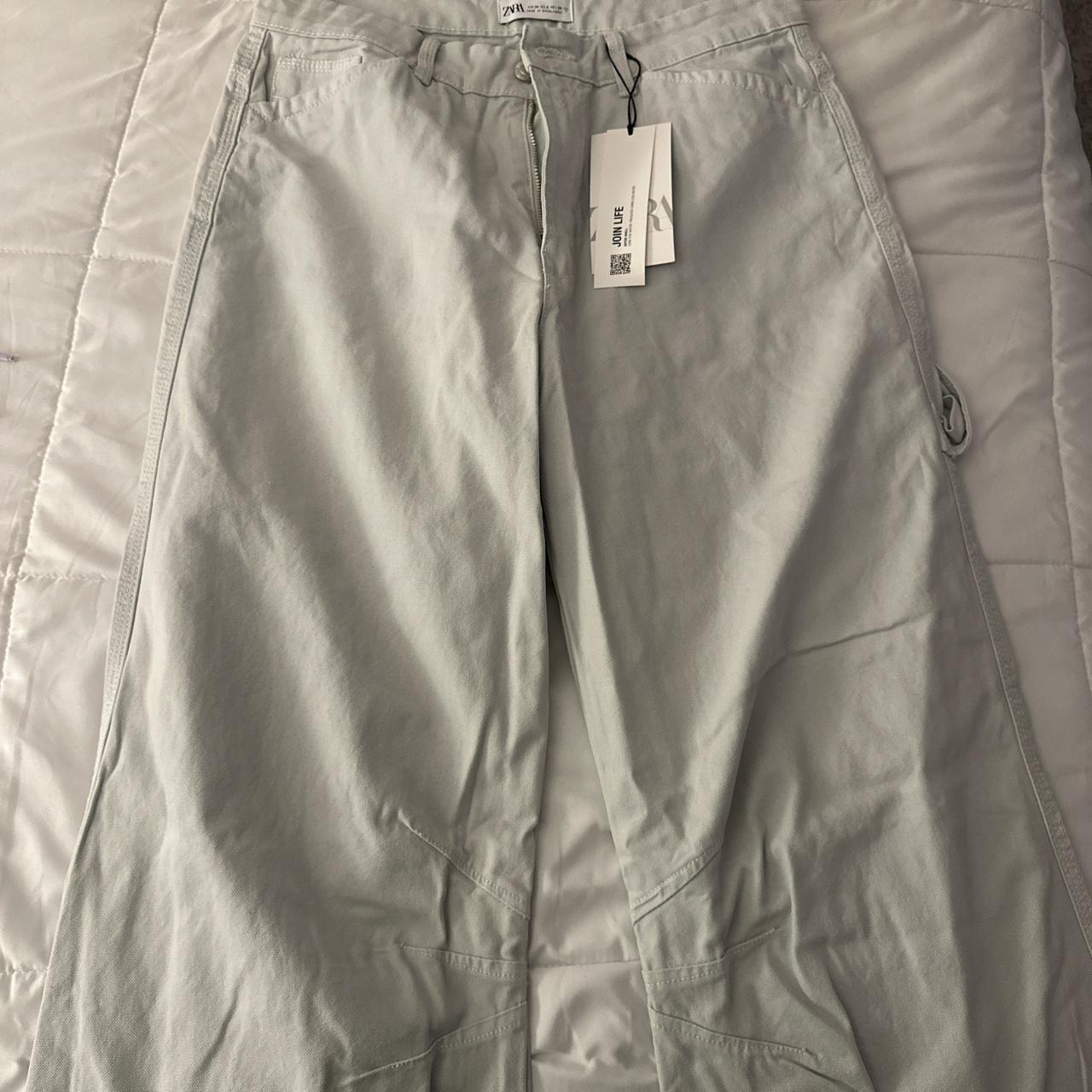 Baggy Zara light green jeans (unworn) Depop