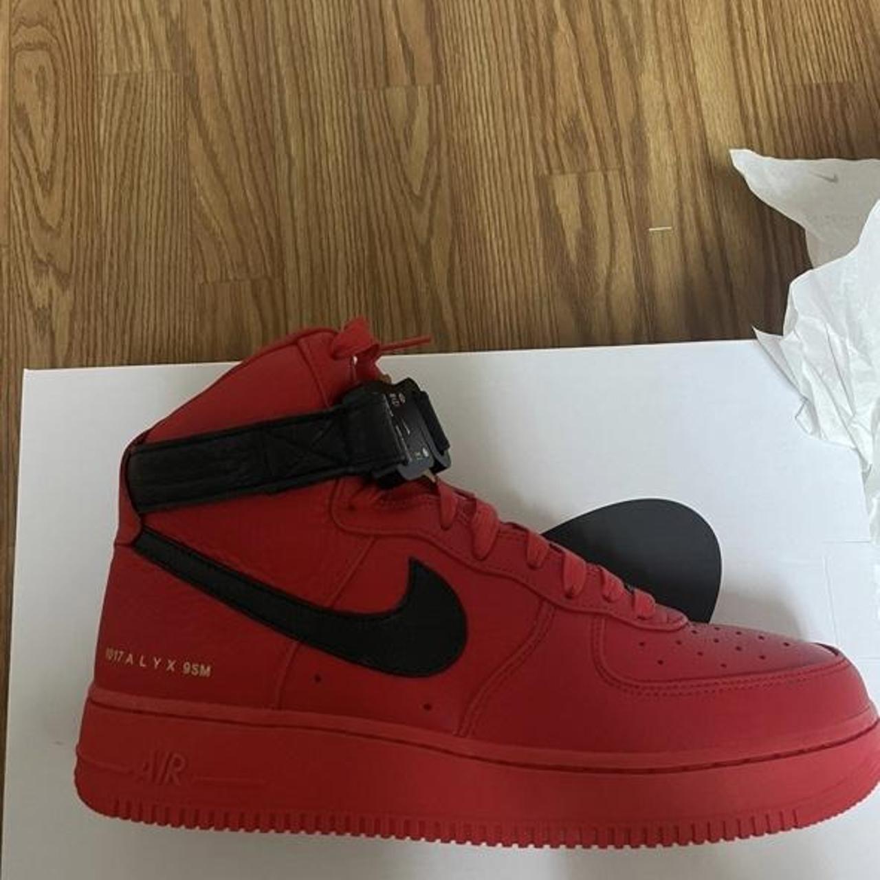 1017 ALYX AIR Force 1 RED msg with questions - Depop