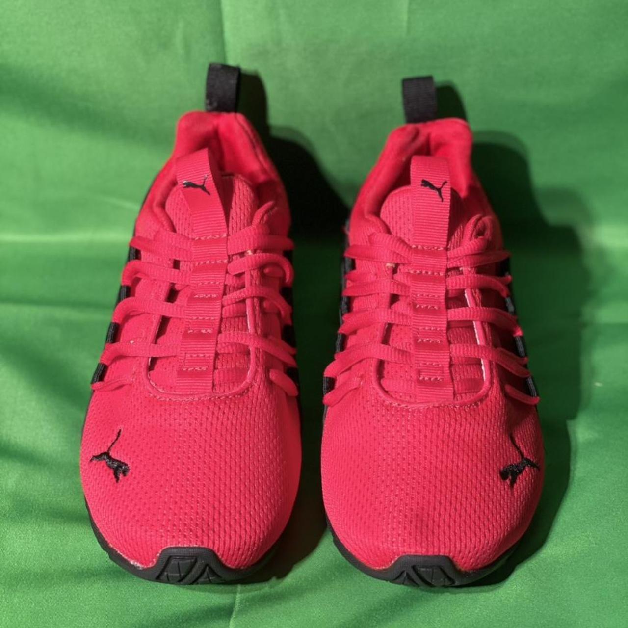 Red Puma Running Shoes In perfect condition, tags... - Depop