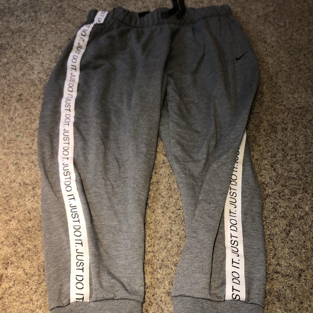 Just do it grey joggers best sale