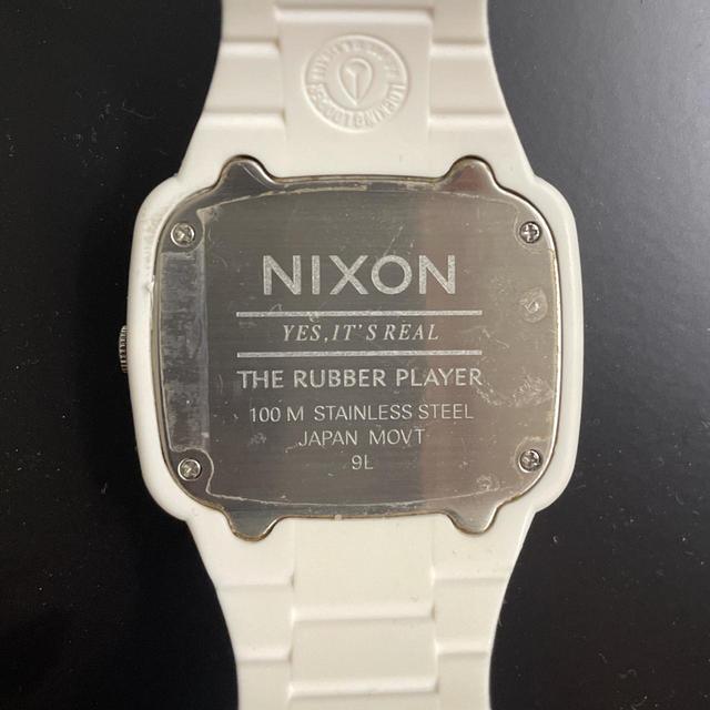 在庫処分 NIXON NIXON - RUBBER PLAYER Rubber WHITE NIXON 箱無し 美 ...