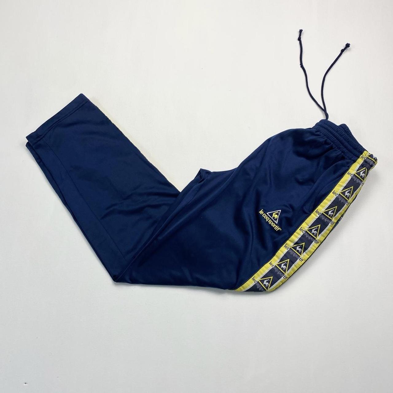 90 s Le Coq Sportif Blue Yellow Tape Tracksuit. Depop