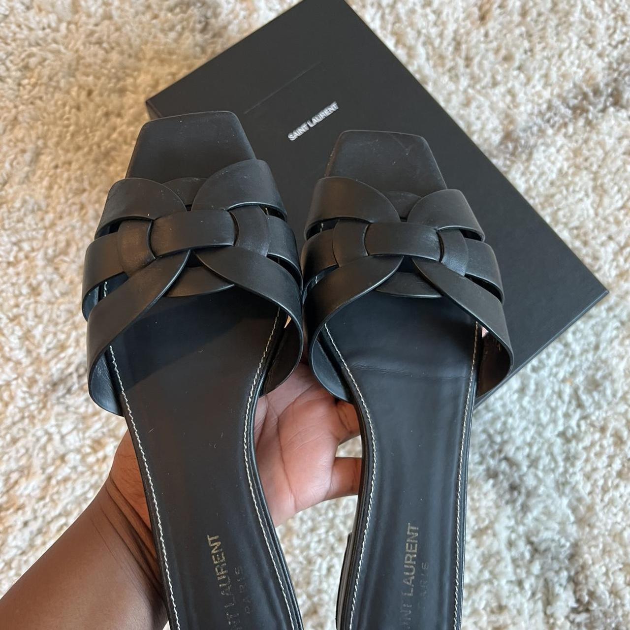 Neatly used YSL sandals. Perfect for a size US... Depop