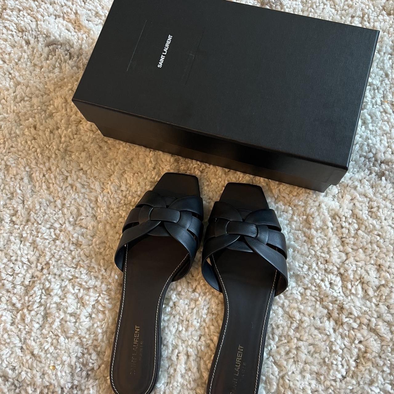 Neatly used YSL sandals. Perfect for a size US... Depop