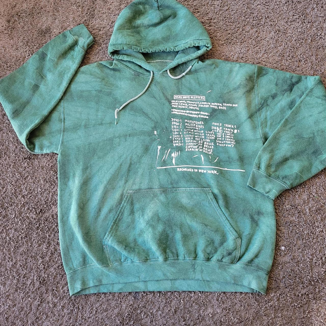 clay green hoodie