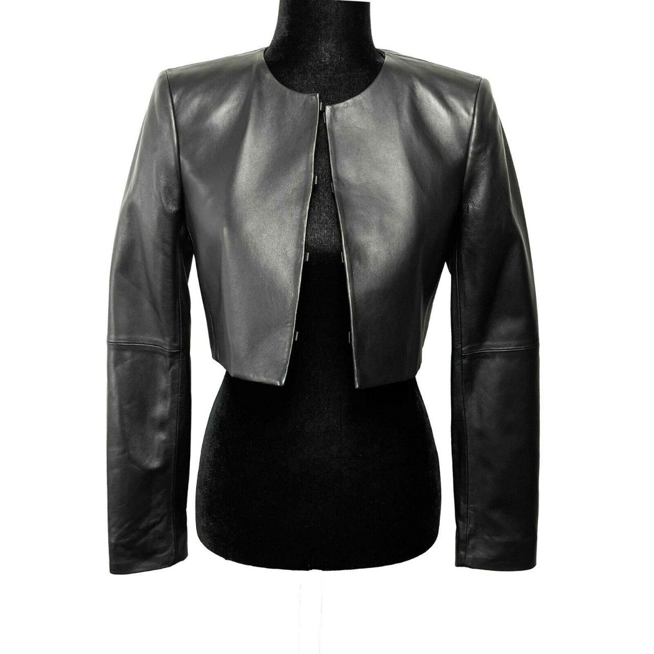 alice and olivia black leather jacket