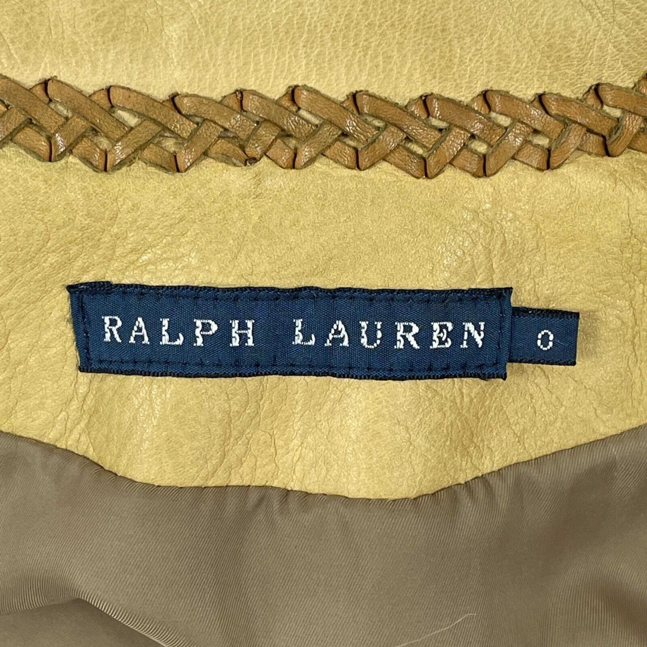 Ralph Lauren - Blue Label Western Leather Cropped... - Depop