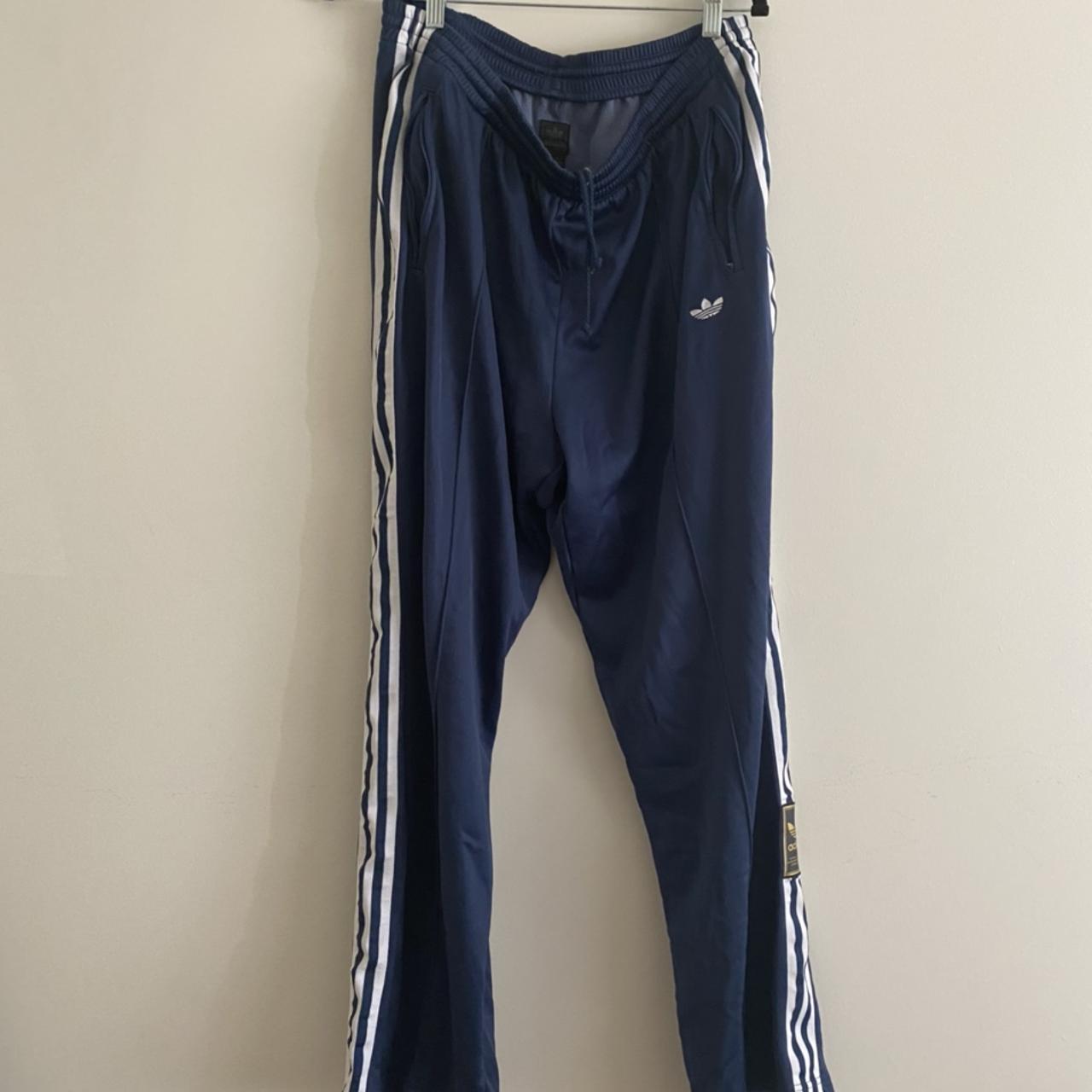 Adidas track pants. Baggy., Blue. Tag says medium.