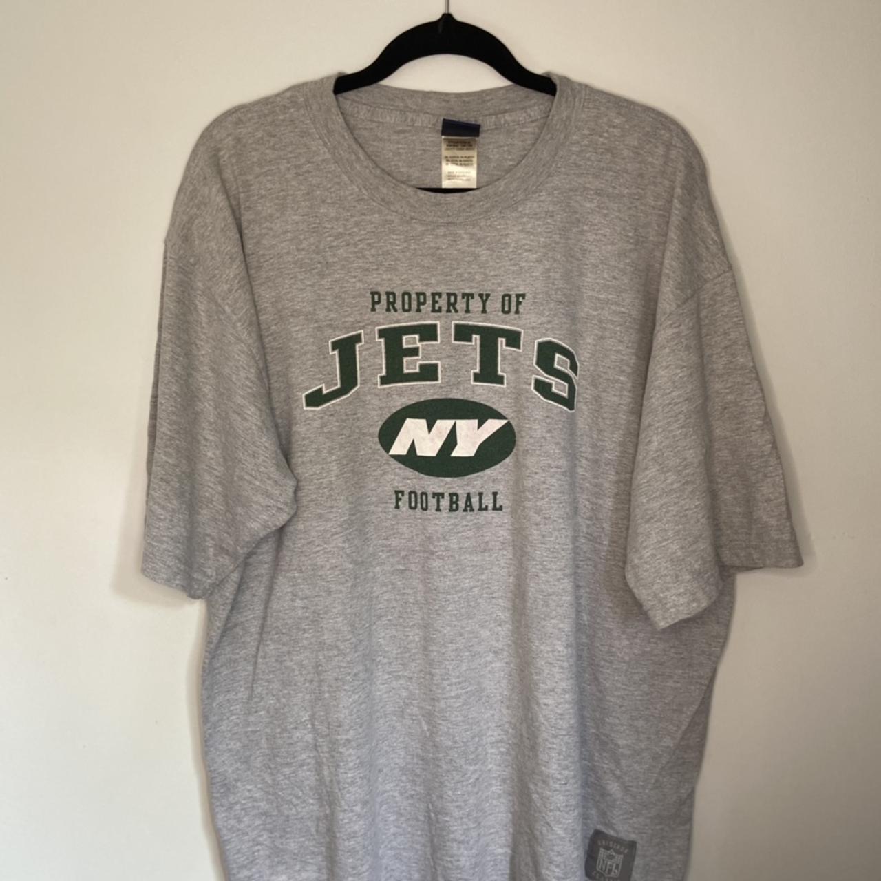 Vintage 90s NY Jets Jersey Tee Size Large Armpit - Depop