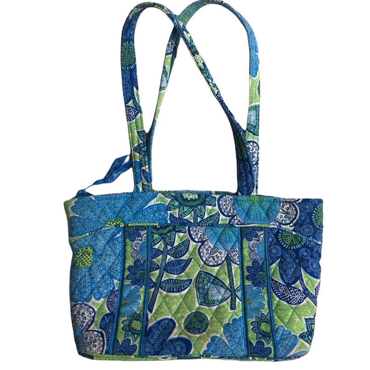 Vera Bradley Women's Blue and Green Bag | Depop