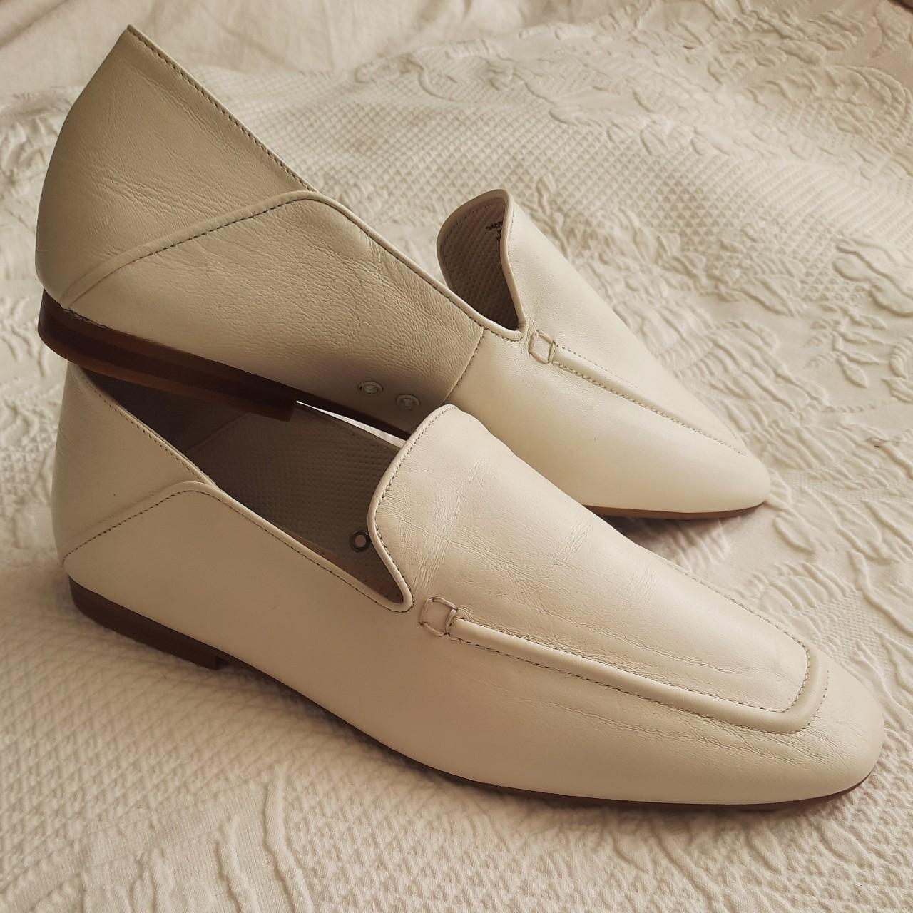 Genuine Louis Vuitton men's white loafers, never - Depop