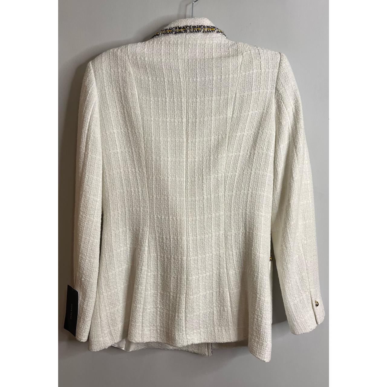Zara Women's White Jacket Depop