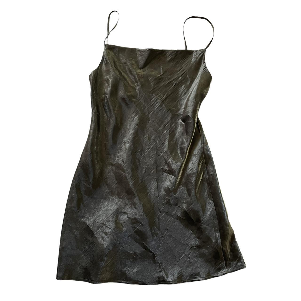 Silver Babydoll Satin Dress ᖭི༏ᖫྀ flowing... Depop