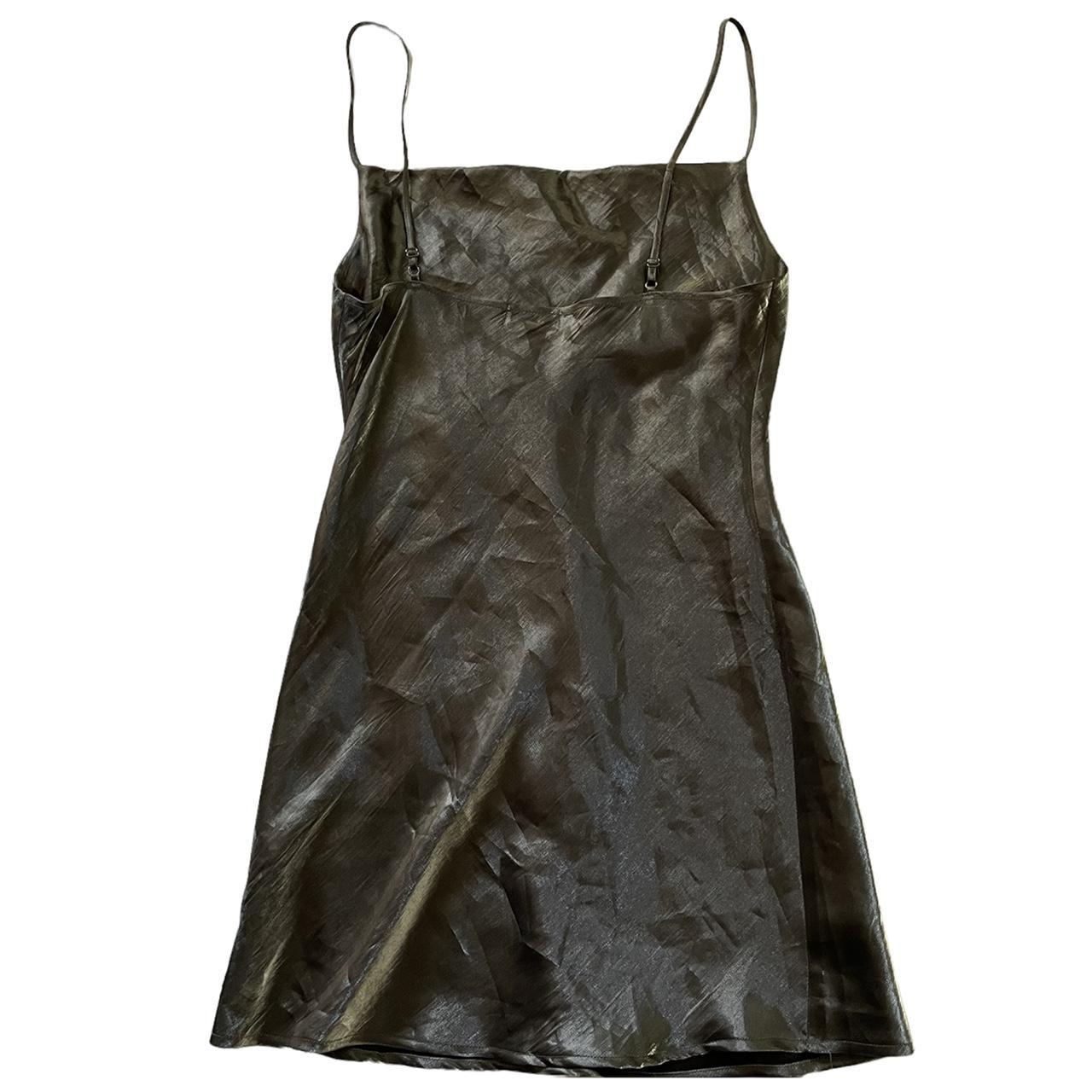 Silver Babydoll Satin Dress ᖭི༏ᖫྀ flowing... Depop