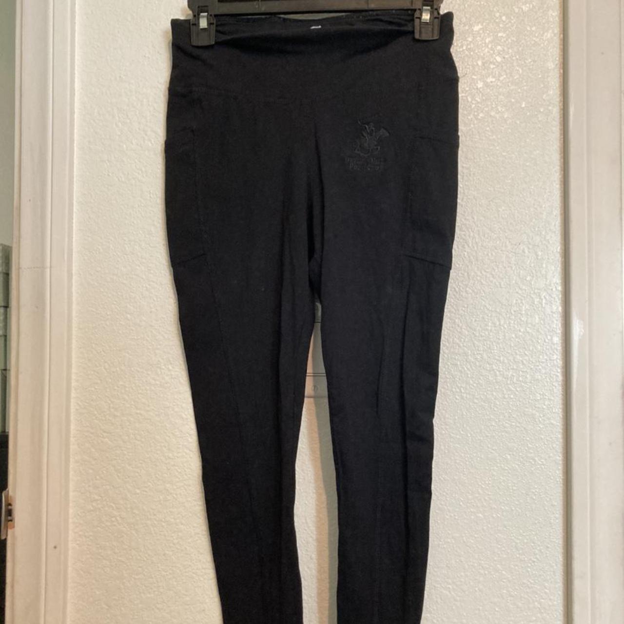 Beverly Hills Polo Club black leggings with two side... Depop