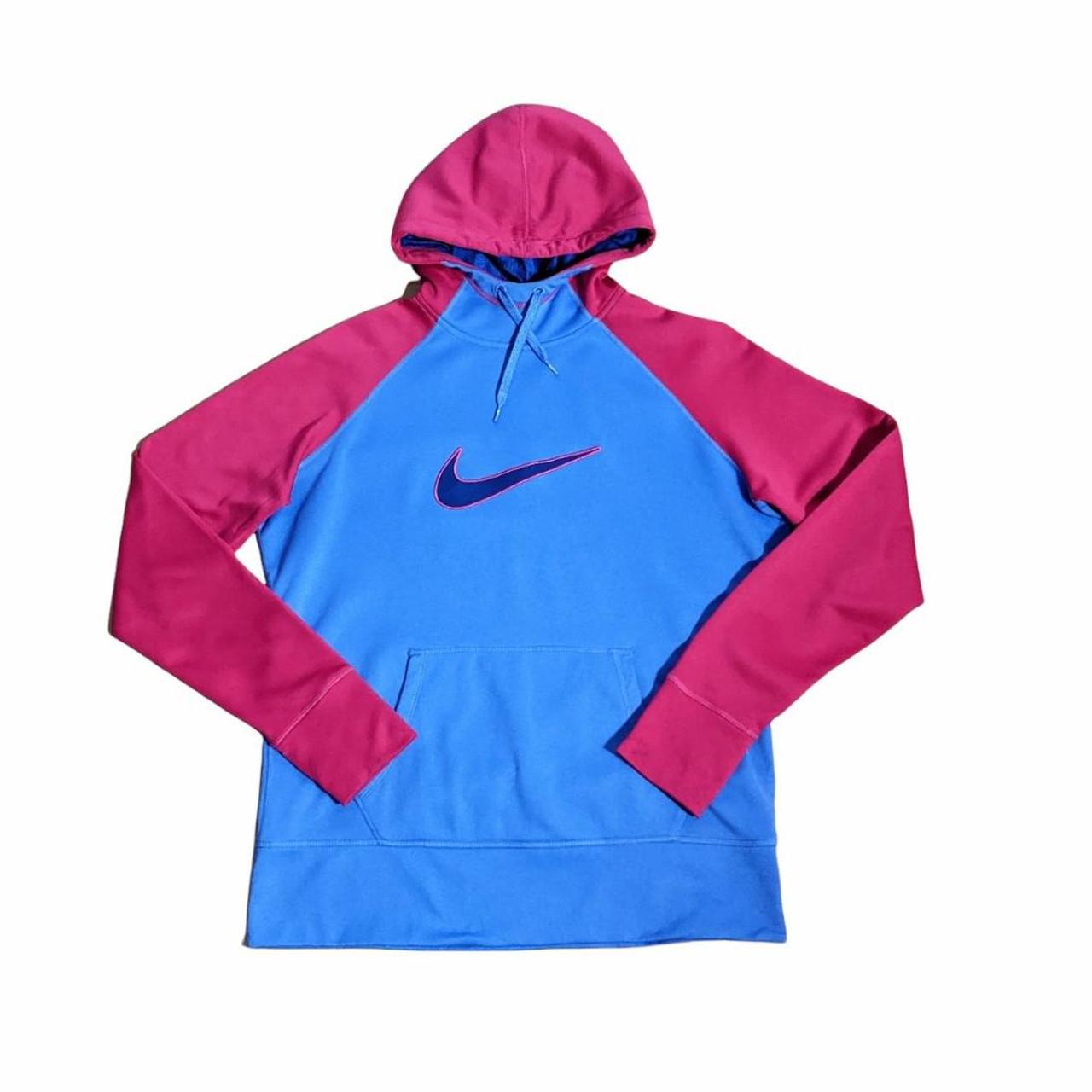 Nike hoodie Nike front logo colour block hoodie... - Depop