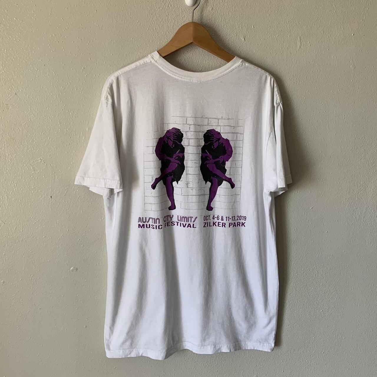 Men's Purple and White T-shirt (2)