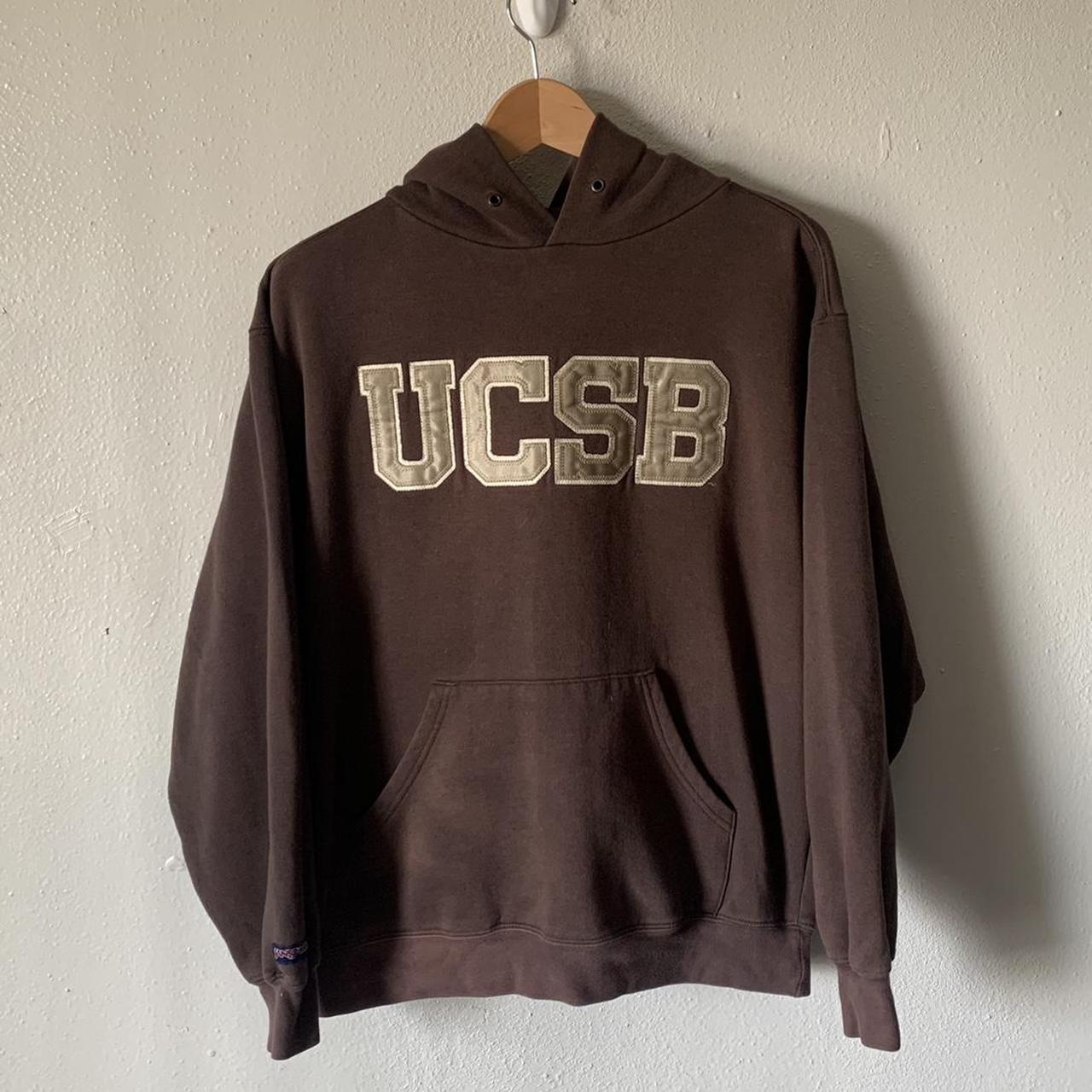Men's Brown and Gold Hoodie