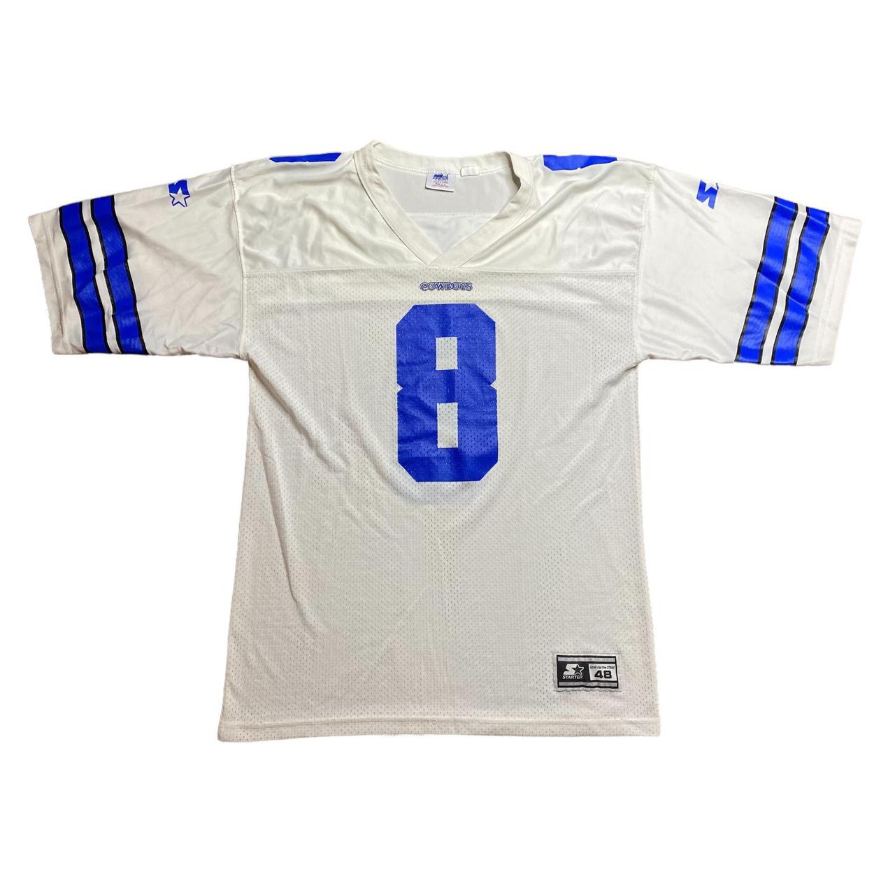 Vintage Dallas Cowboys Troy Aikman Jersey Tee Sz. - Depop