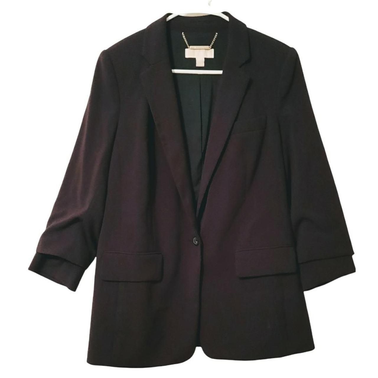 Michael kors women's black on sale blazer