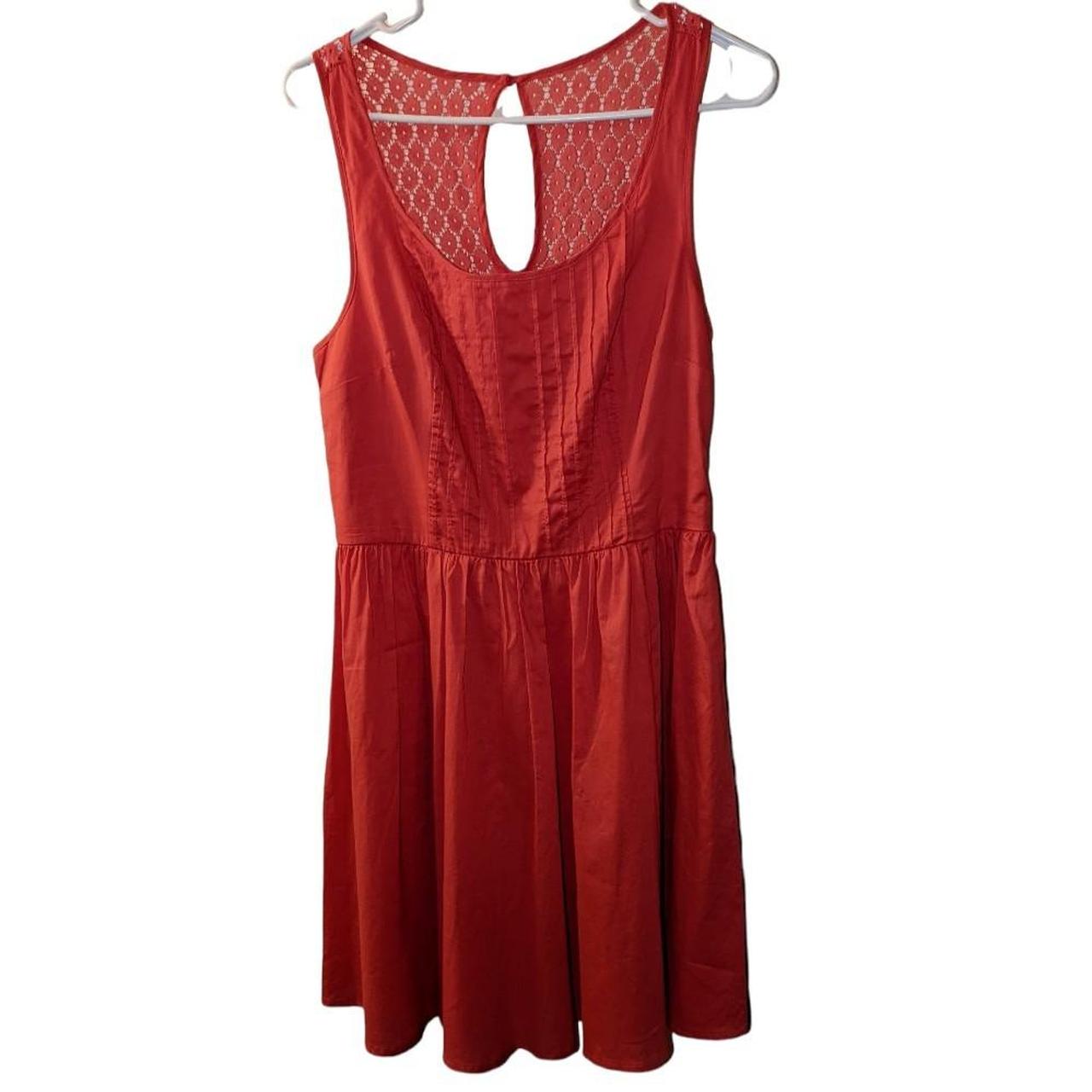 LC Lauren Conrad dress • coral color • pintucked - Depop