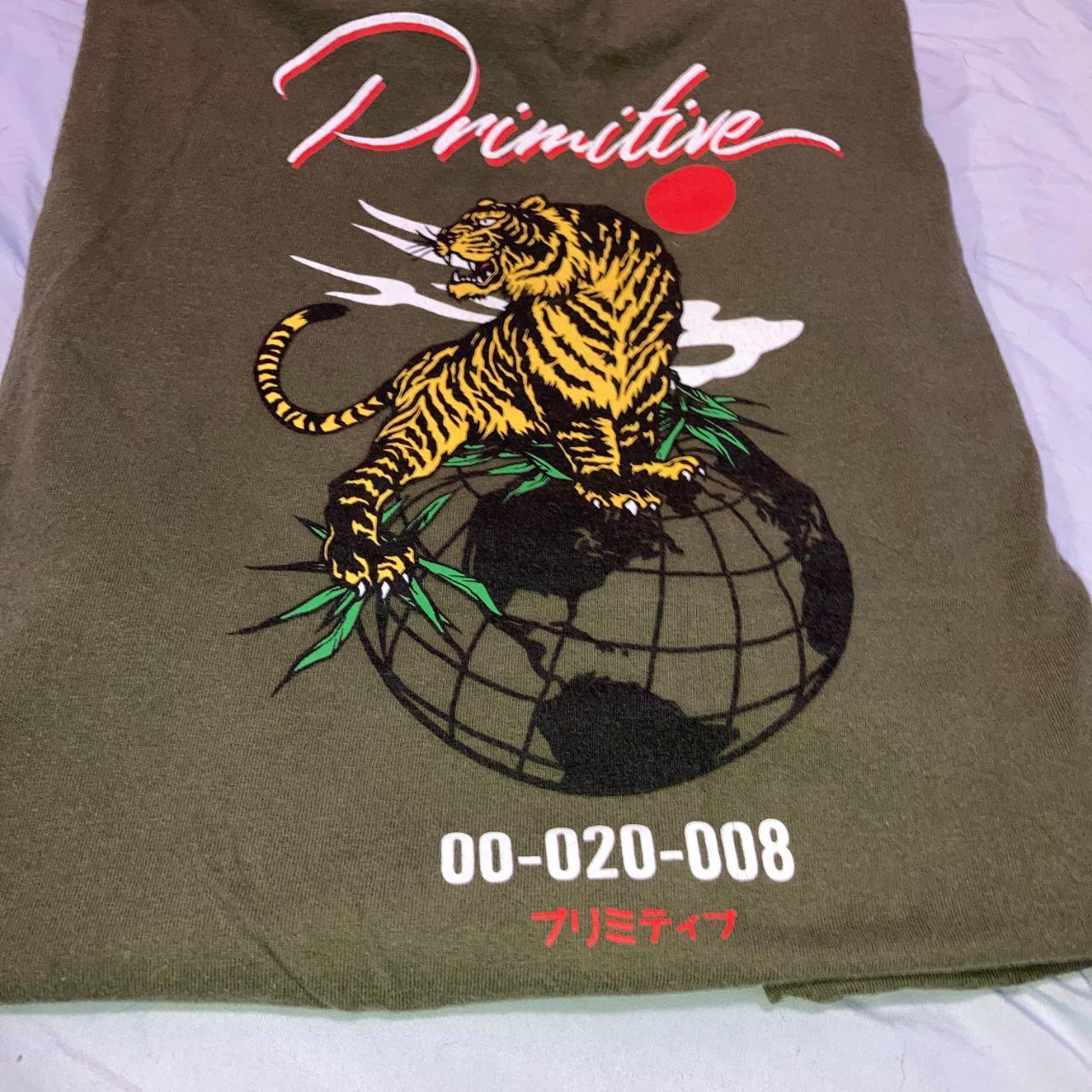 Primitive Men's Green T-shirt | Depop