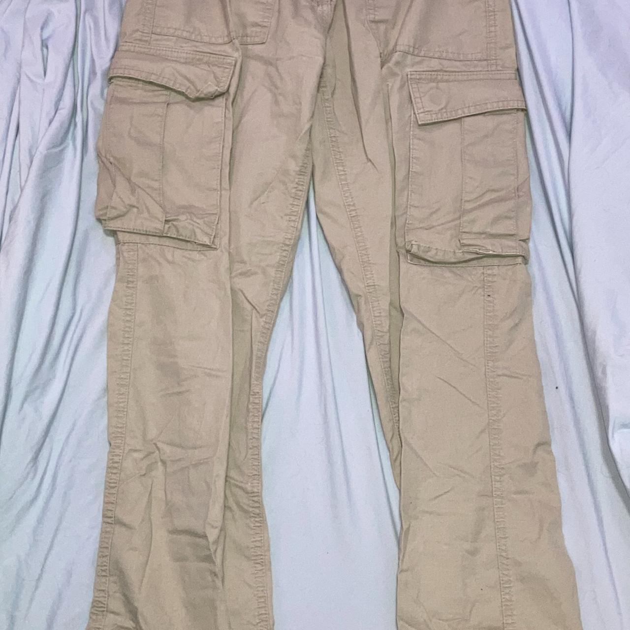 Forever 21 Women's Khaki Trousers Depop
