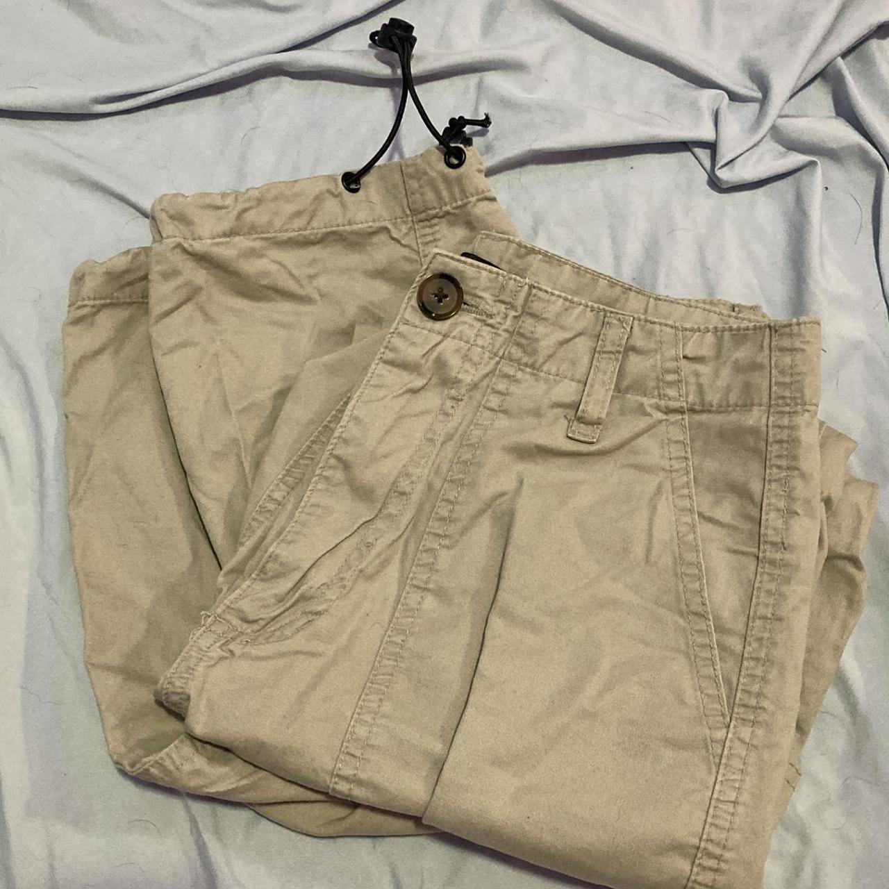 Forever 21 Women's Khaki Trousers Depop