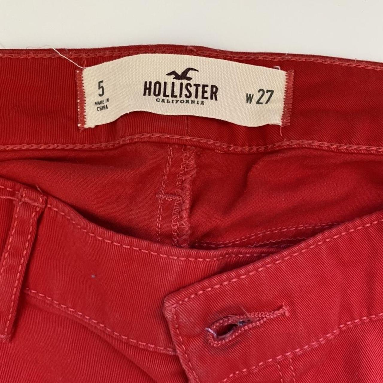 Hollister red jeans online