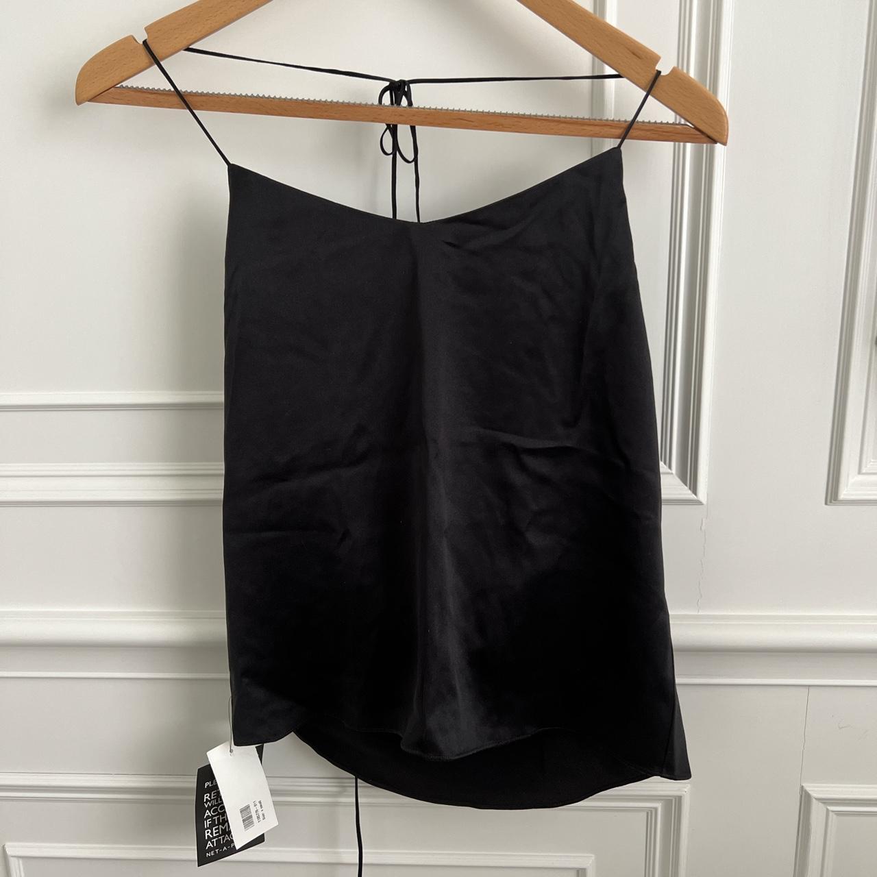 Gorgeous black reformation silk satin cami top.... - Depop