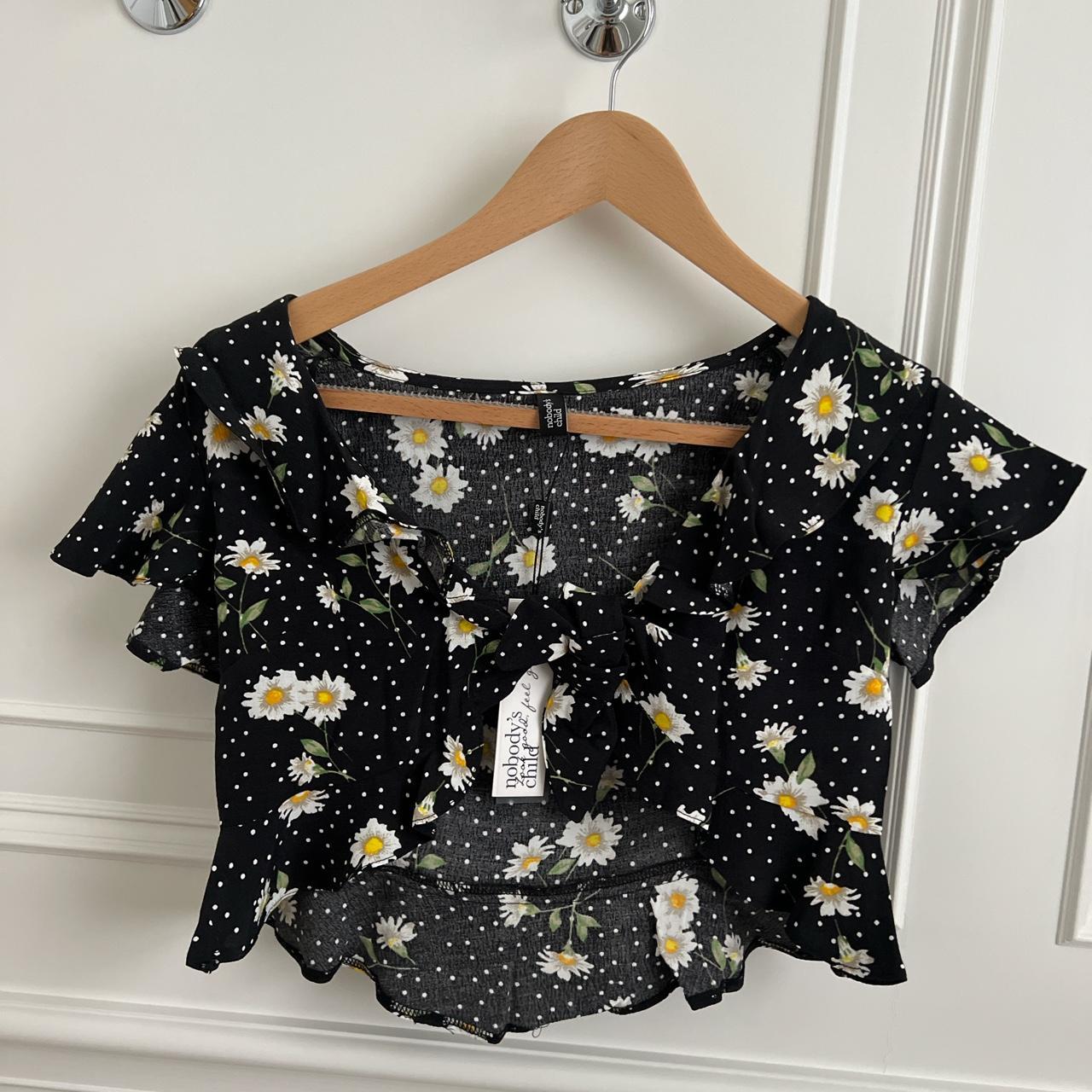 Brand new with tags nobody’s child Daisy black tie... - Depop