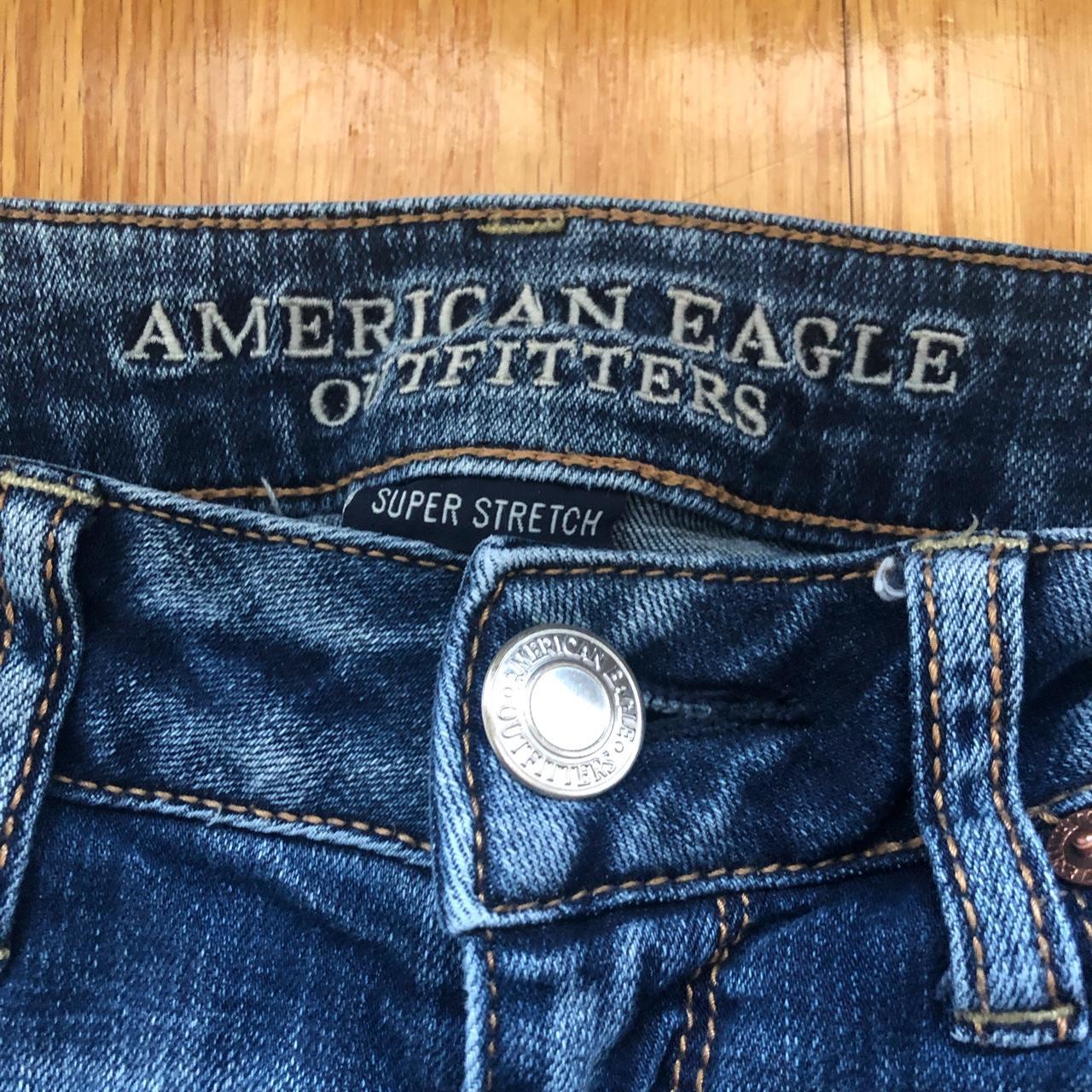 American Eagle Outfitters Women's Blue and Navy Jeans | Depop