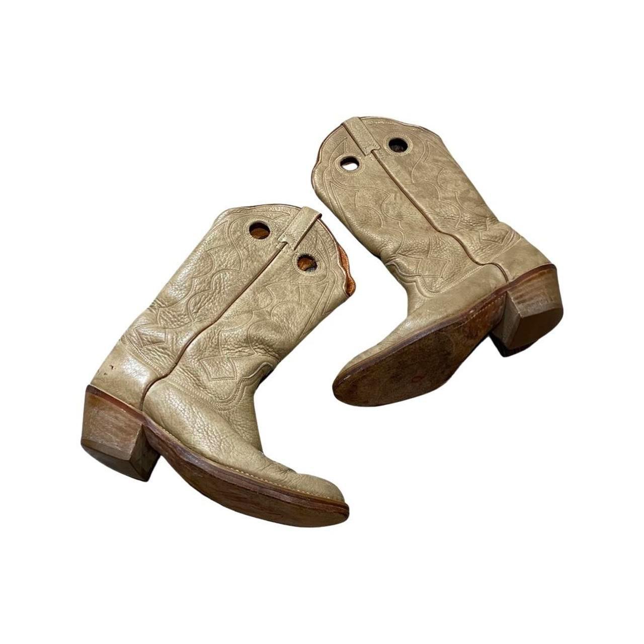 Product Image 1 - VINTAGE CREAM COWBOY BOOTS

-80s
-MADE IN