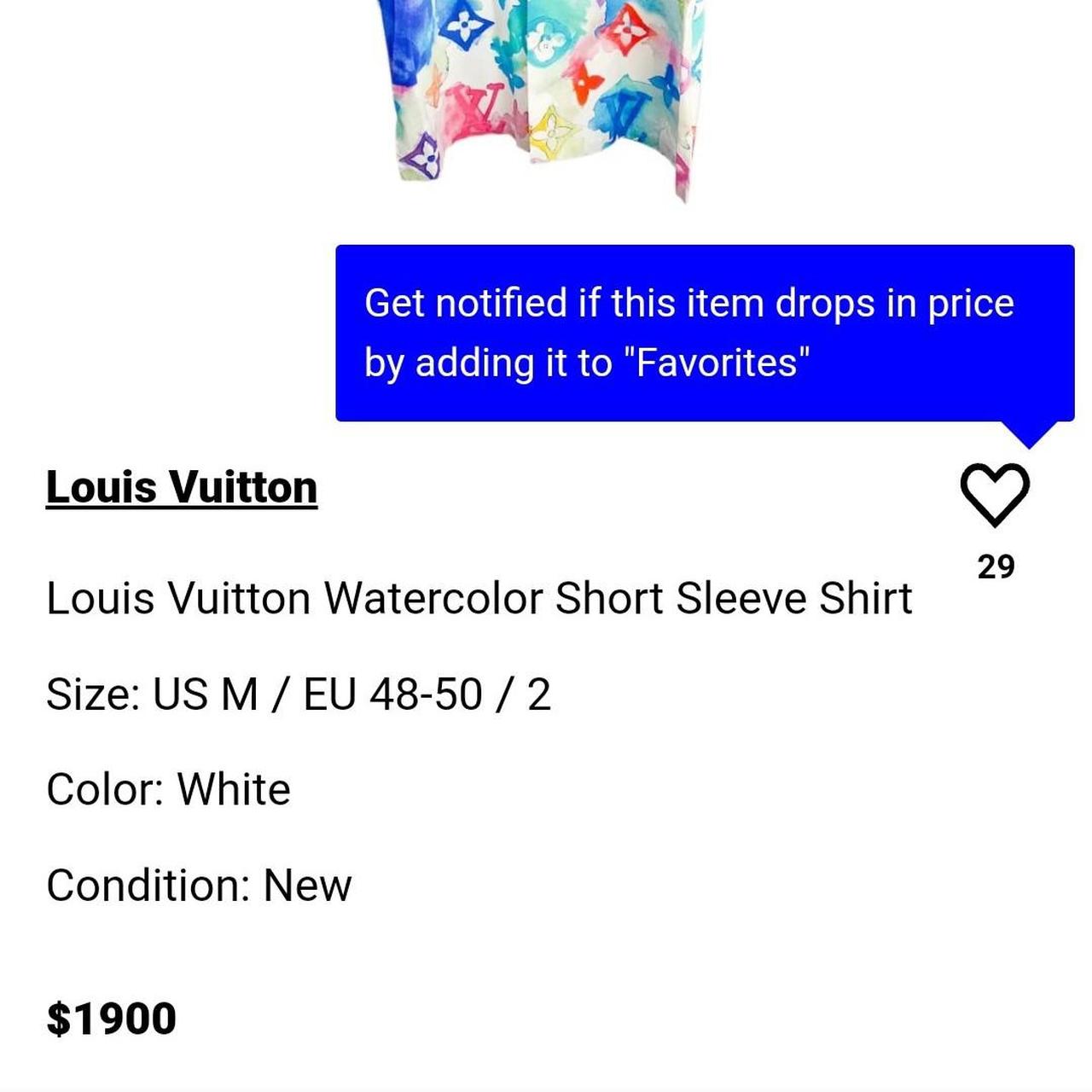 Louis Vuitton Louis Vuitton PRINTED LOGO HAWAIIAN SHIRT SS18, Grailed