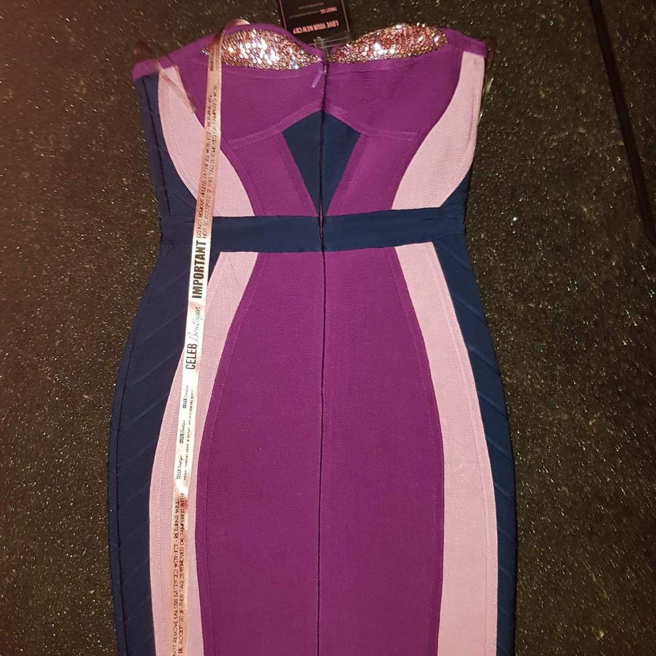 Stunning House of CB Celeb Boutique purple bandage