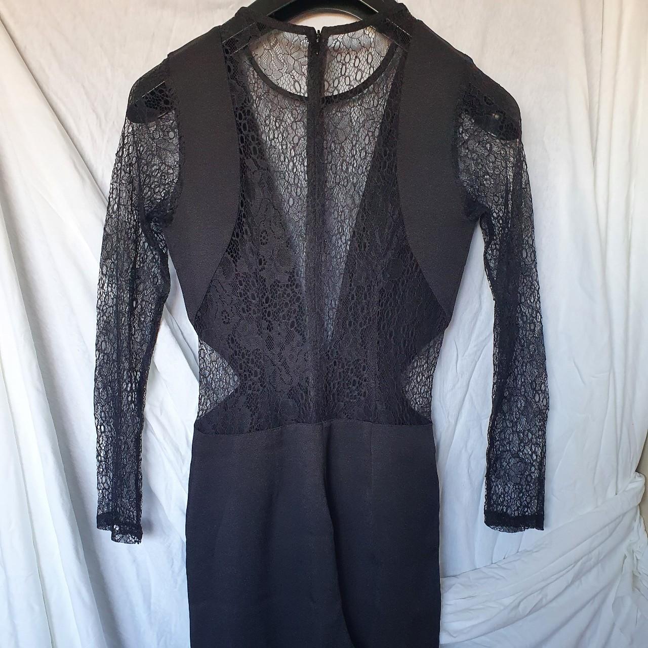 Missguided Black lace jumpsuit Size 8 Wore... - Depop