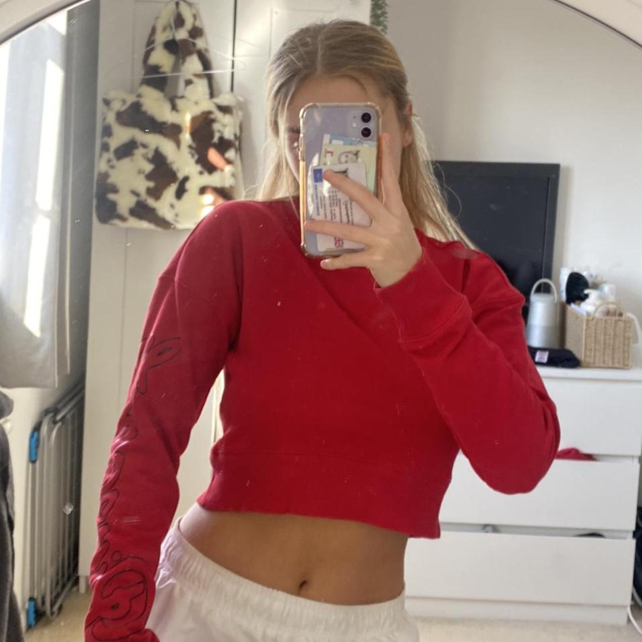 Miss selfridge red jumper best sale