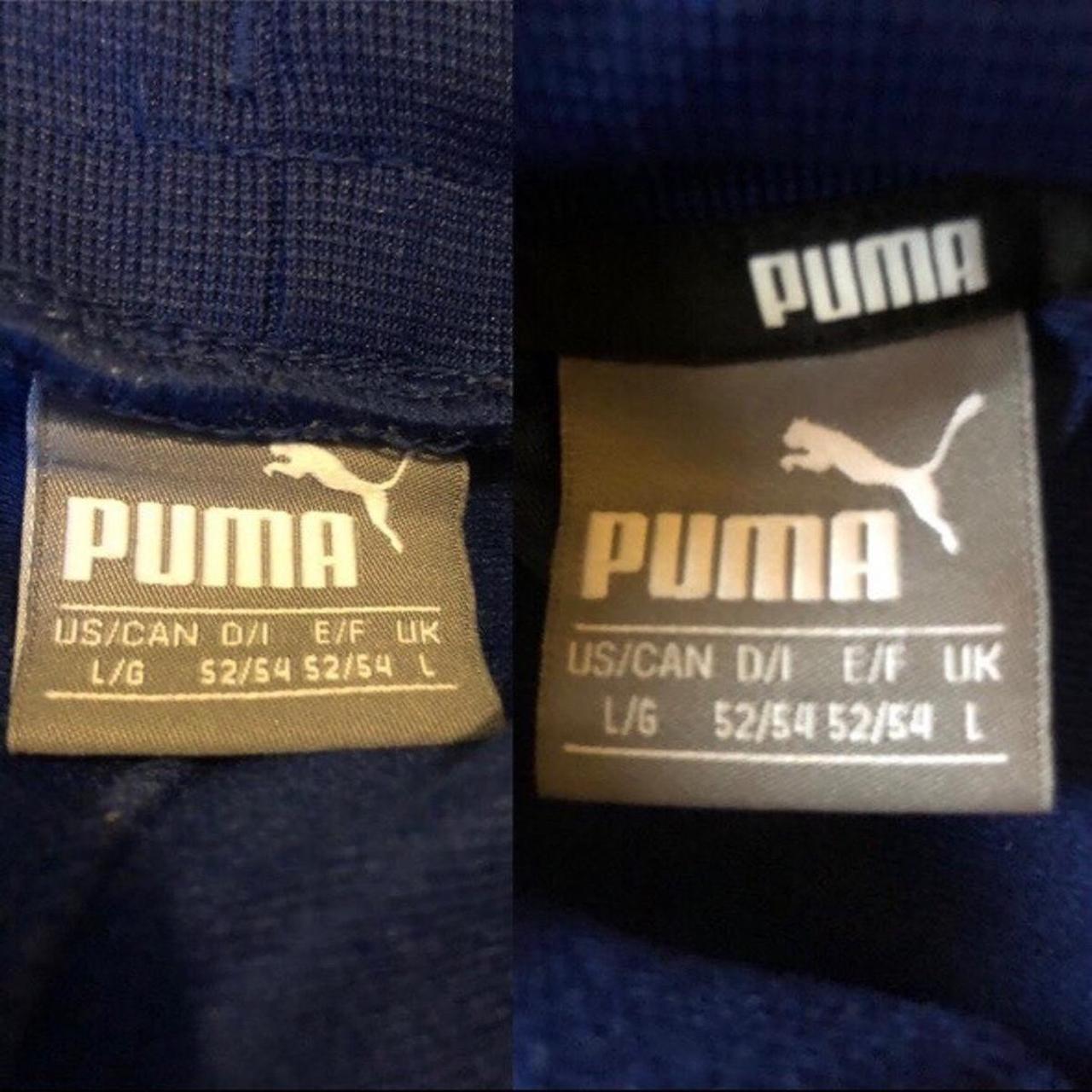 Blue Puma Tracksuit Top and bottoms both L Great... - Depop