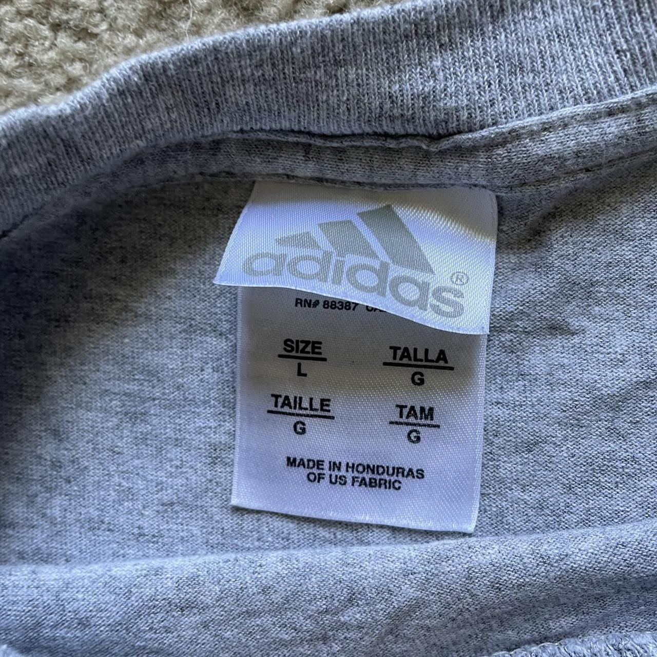 Vintage Adidas Shirt Mens XL Logo Spellout Blocky... - Depop