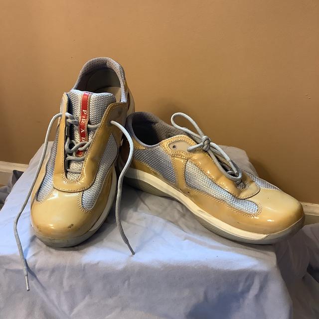 Prada americas discount cup sneakers yellow