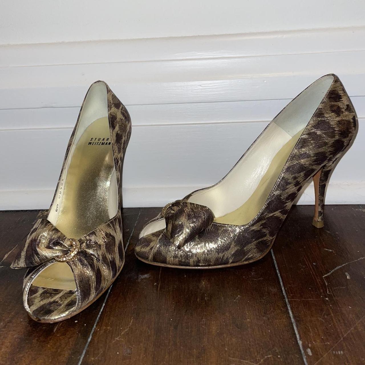 stuart weitzman leopard heels