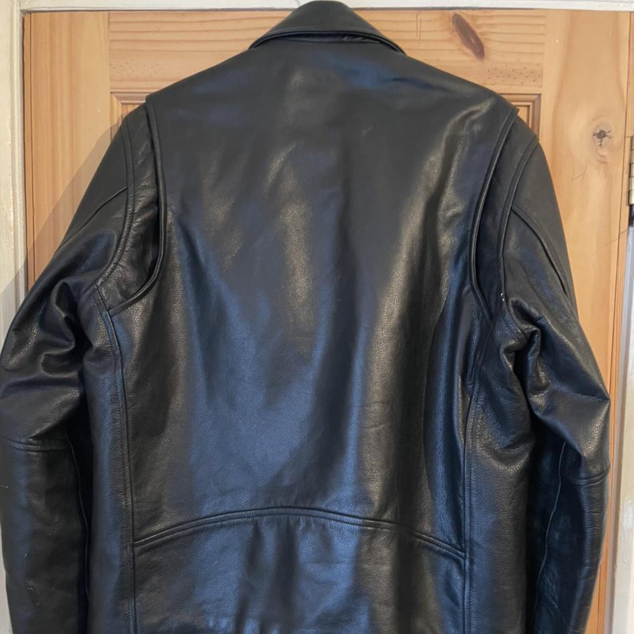 LLD Original Leather Biker Jacket 100% Genuine... - Depop