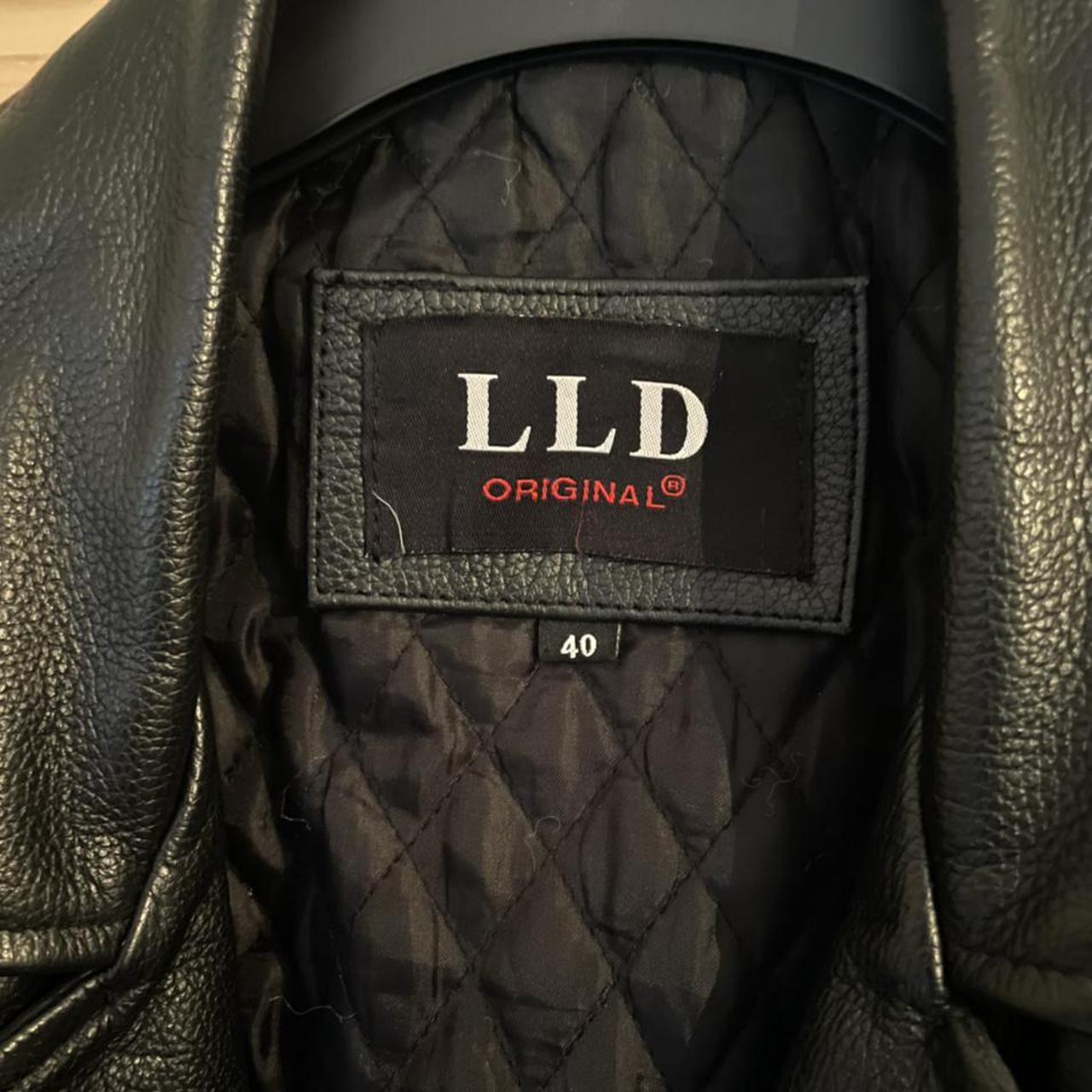 LLD Original Leather Biker Jacket 100% Genuine... - Depop