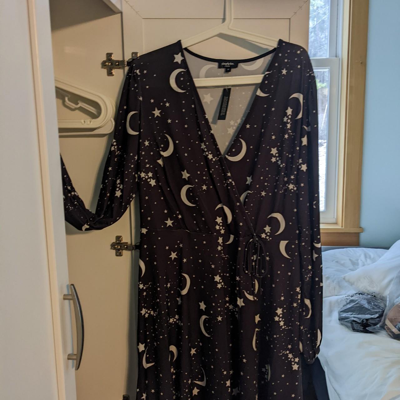 Simply Be Women's Black and White Dress
