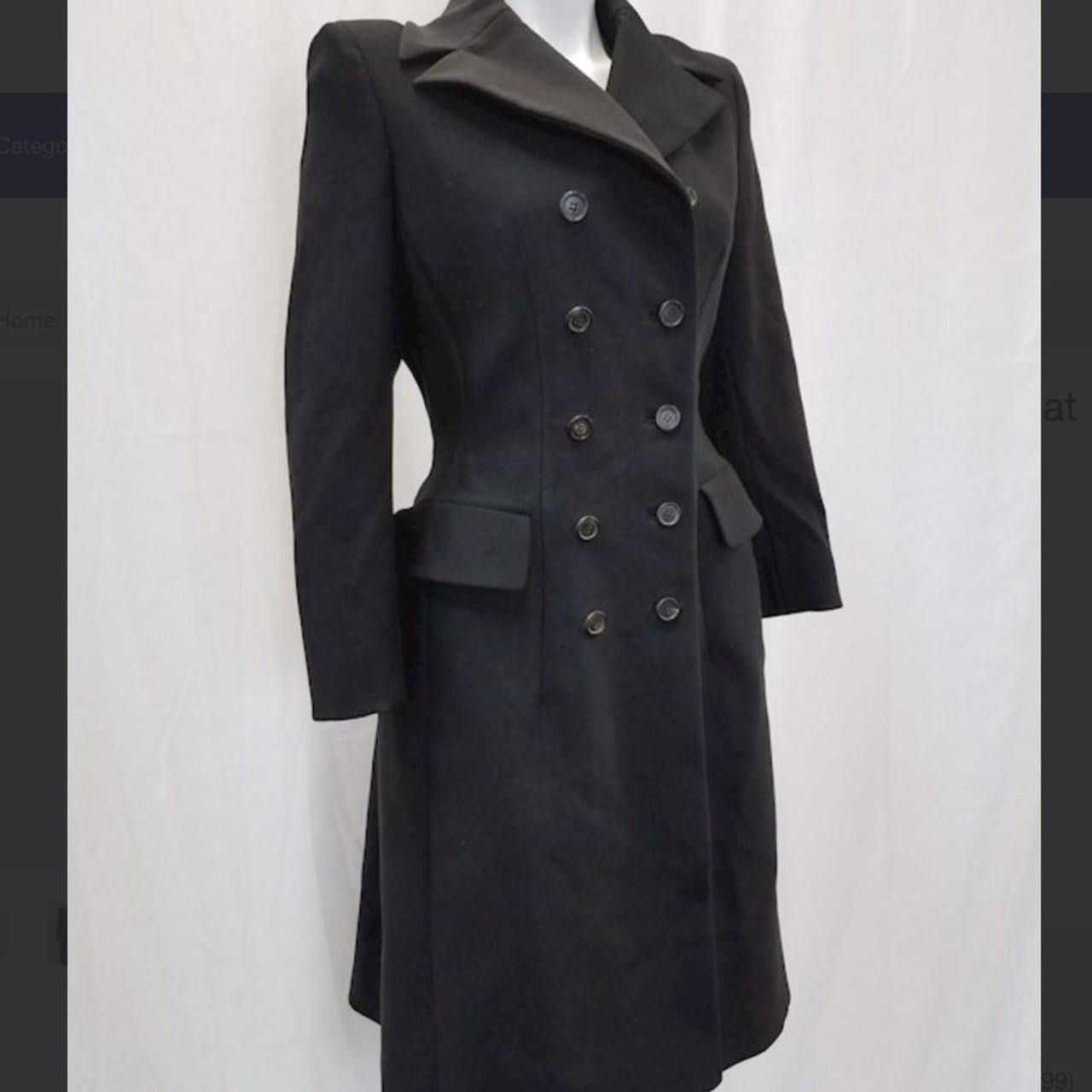 Prada women's black discount coat